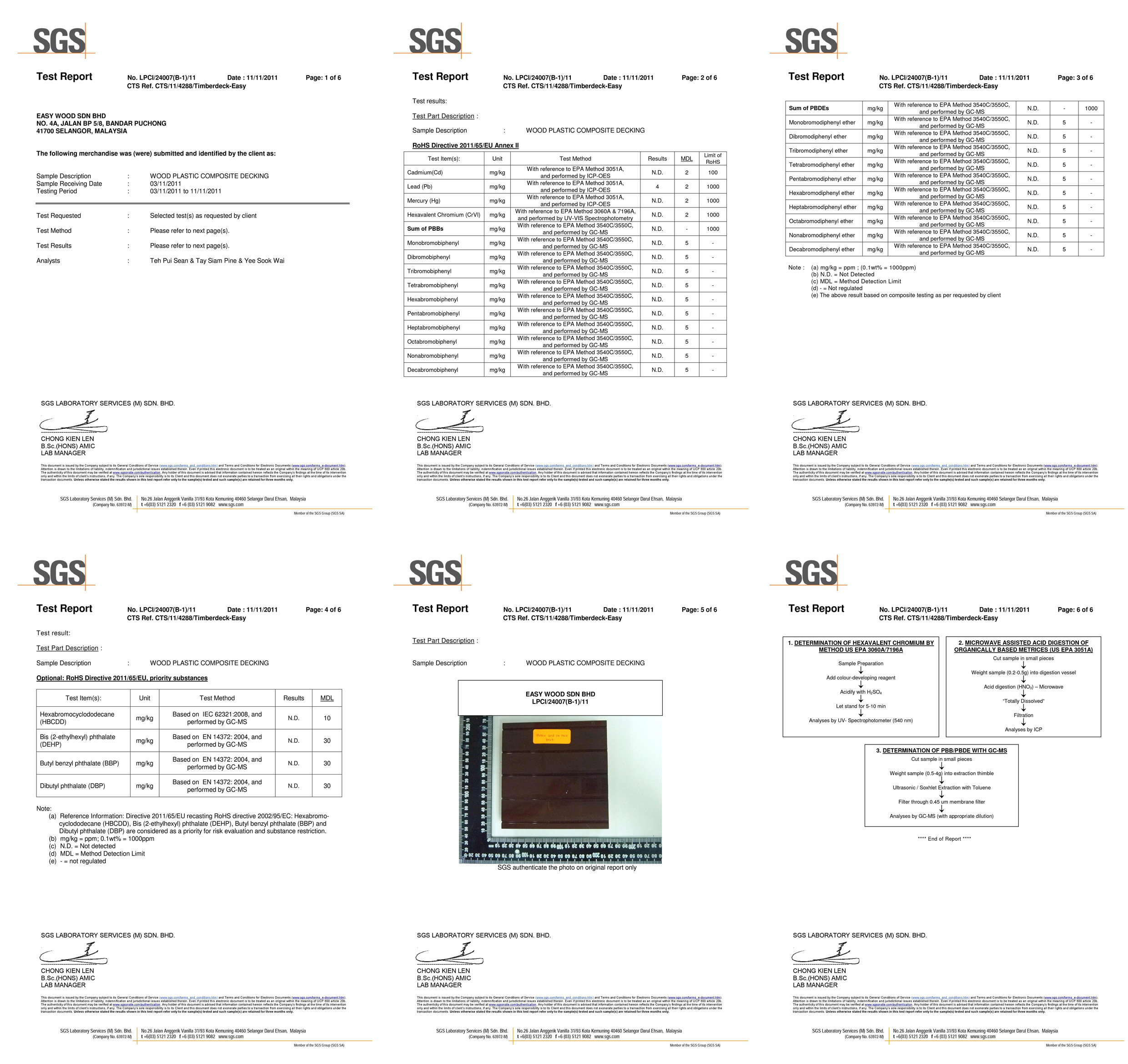 DECKING SIRIM TEST REPORT